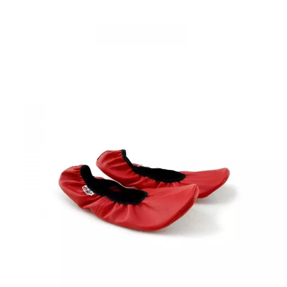 BOTAS Red Dancing and Ballet Flats from Natural Leather 3