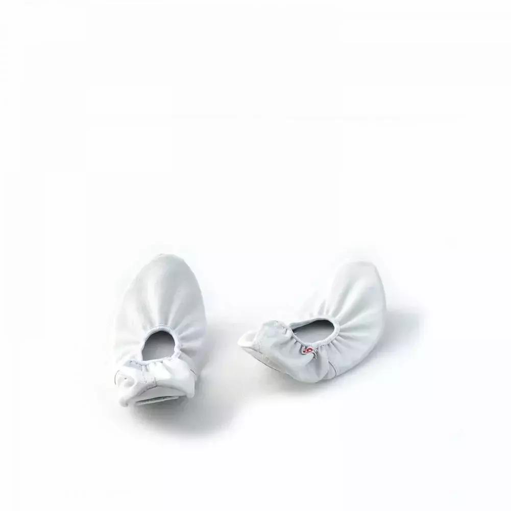 BOTAS White Dancing and Ballet Flats from Natural Leather 4