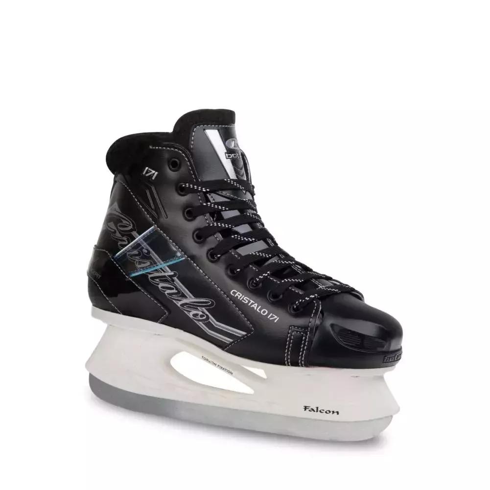 BOTAS Cristalo 171 Women’s and Girls’ Ice Skates with Hockey Blade – Black/Silver BOTAS Cristalo 171 Women’s and Girls’ Ice Skates with Hockey Blade – Black/Silver