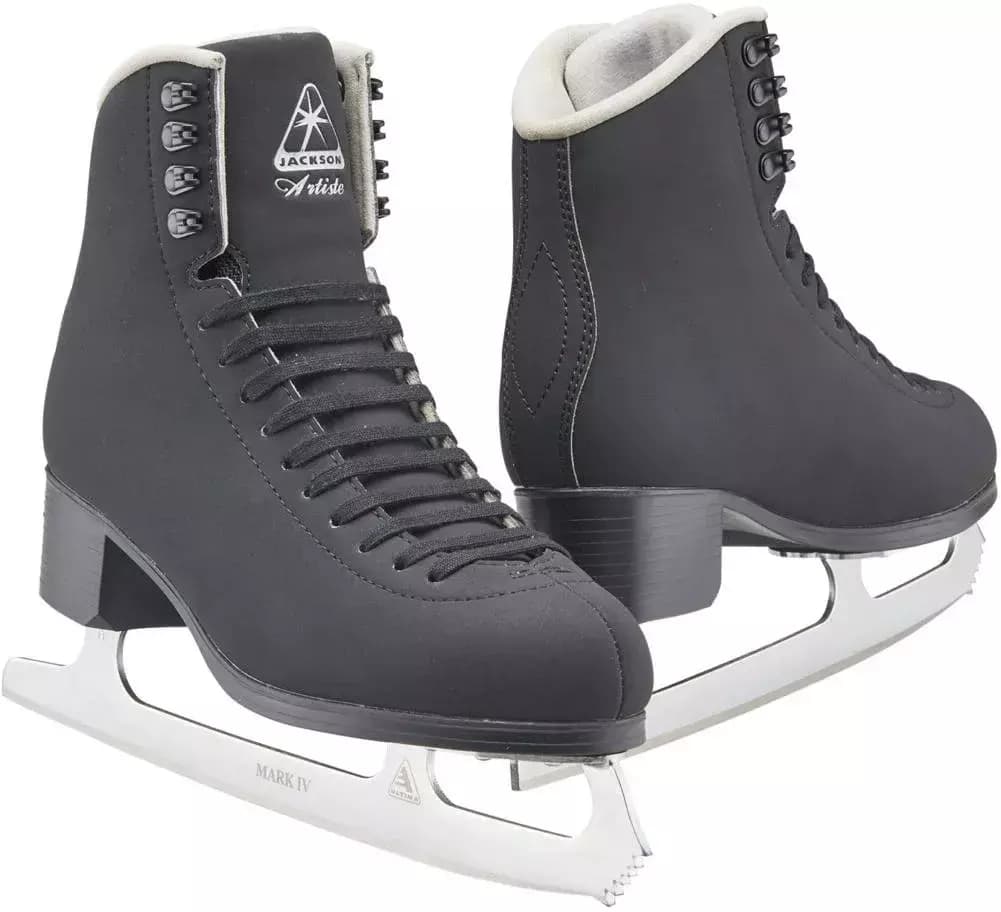 Jackson Ultima Artiste JS1792 black figure skates for men and boys with Mark IV blades