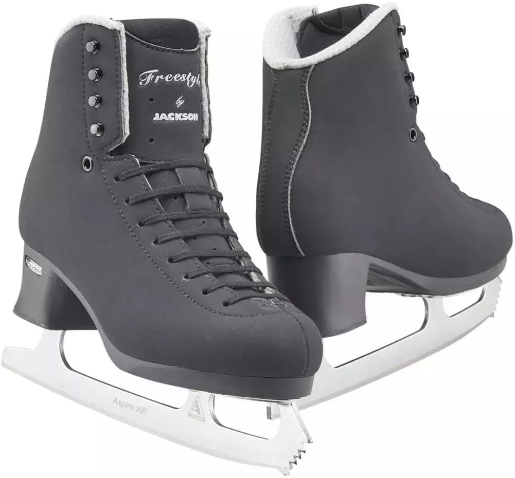 Jackson Ultima Freestyle Fusion FS2192 black figure skates for men and boys with Aspire XP blades