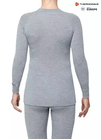 THERMOWAVE – MERINO WARM / Womens 100% Merino Wool Shirt / SILVER MELANGE 86 THERMOWAVE – MERINO WARM / Womens 100% Merino Wool Shirt / SILVER MELANGE 86