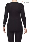 THERMOWAVE – MERINO WARM / Womens 100% Merino Wool 180 GSM Shirt / BLACK 86 THERMOWAVE – MERINO WARM / Womens 100% Merino Wool 180 GSM Shirt / BLACK 86