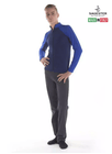 SAGESTER Blue with Light Blue Men’s Ice Skating Jacket, #254/MEN, Hand-made in Italy 4