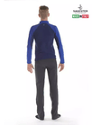 SAGESTER Blue with Light Blue Men’s Ice Skating Jacket, #254/MEN, Hand-made in Italy 5