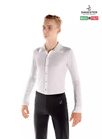 SAGESTER White Men’s Ice Skating Shirt, #453, Hand-made in Italy 3