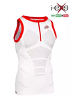 I-EXE Made in Italy – Multizone Compression Sleeveless Men’s Shirt Tank-Top – Color: White with Red 37 I-EXE Made in Italy – Multizone Compression Sleeveless Men’s Shirt Tank-Top – Color: White with Red 37