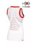 I-EXE Made in Italy – Multizone Compression Sleeveless Women’s Shirt Tank-Top – Color: White with Red 6 I-EXE Made in Italy – Multizone Compression Sleeveless Women’s Shirt Tank-Top – Color: White with Red 6
