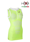 I-EXE Made in Italy – Multizone Compression Sleeveless Women’s Shirt Tank-Top – Color: Yellow with White 5 I-EXE Made in Italy – Multizone Compression Sleeveless Women’s Shirt Tank-Top – Color: Yellow with White 5