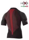 I-EXE Made in Italy – Men’s Multizone Short Sleeve Compression Shirt – Color: Black with Red 4 I-EXE Made in Italy – Men’s Multizone Short Sleeve Compression Shirt – Color: Black with Red 4