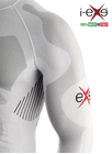 I-EXE Made in Italy – Men’s Multizone Long Sleeve Compression Shirt – Color: White with Black 6