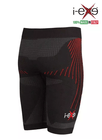 I-EXE Made in Italy – Multizone Compression Women’s Shorts – Color: Black with Red 7