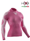 I-EXE Made in Italy – Women’s Multizone Long Sleeve Compression Shirt – Color: Pink with White 3 I-EXE Made in Italy – Women’s Multizone Long Sleeve Compression Shirt – Color: Pink with White 3