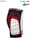 UFO PLAST Made in Italy – Padded Bike Shorts with Padding and Plastic Side Protection, Ergonomic Perforated Padds, Red 129