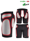 UFO PLAST Made in Italy – Soft Padded Shorts, Hip Protection, Removable Plastic Padding, White with Red 51 UFO PLAST Made in Italy – Soft Padded Shorts, Hip Protection, Removable Plastic Padding, White with Red 51