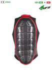 UFO PLAST Made in Italy – Speed – Safety Jacket Sleeveless Body Protector Hard Front Pads, Black with Red 52