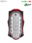 UFO PLAST Made in Italy – Speed – Safety Jacket Sleeveless Body Protector Hard Front Pads, White with Red 52