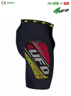 UFO PLAST Made in Italy – Kombat Padded Riding Shorts, Hip and Lateral Protection, Perforated Microshock Material Red 101