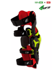 UFO PLAST Made in Italy – Morpho Fit Knee Brace Pair, Full Knee Protection Guards Kit, Neon Yellow 48