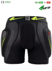UFO PLAST Made in Italy – Kombat Padded Plastic Shorts For Kids, Hip and Side Protection, Green 70