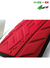UFO PLAST Made in Italy – Atom Soft Padded Shorts, Side Hip Protector Pads, White and Red 130
