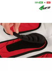 UFO PLAST Made in Italy – Atom Soft Padded Shorts, Side Hip Protector Pads, White and Red 129