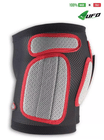 UFO PLAST Made in Italy – Soft Padded Shorts For Kids, Removable Hip and Side Protection, Black with Red 70