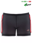 UFO PLAST Made in Italy – Soft Padded Shorts For Kids, Removable Hip and Side Protection, Black with Red 71