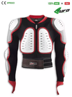 UFO PLAST Made in Italy – Predator – Safety Jacket, Full Body Armor Suit with Back Protector, White with Red 87