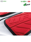 UFO PLAST Made in Italy – Fulcrum – Safety Jacket Sleeveless Body Protector Soft Front Pads, White with Red 103
