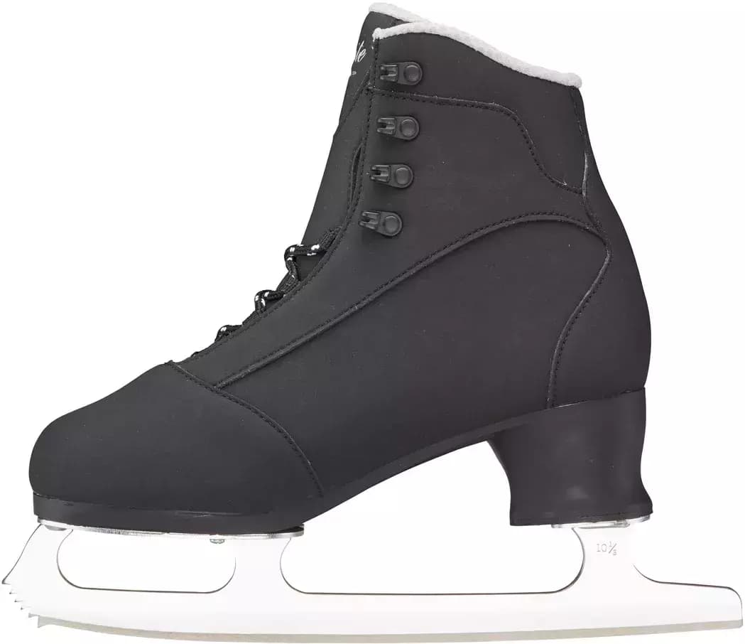 Jackson Ultima Softec Elite ST7202 Men’s Ice Skates 9 Inside profile of the Jackson Softec Elite ST7202 black microfiber boot on its Ultima Mark II blade