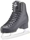 Jackson Classic 552 black figure skate three-quarter view with 552 tongue patch