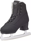 Jackson Ultima Softec Elite ST7202 Men’s Ice Skates 13 Jackson Softec Elite ST7202 black boot from the inside front angle, showing the lace hooks and padded collar