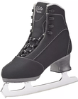 Three-quarter inside view of the black Softec Elite ST7200 showing the reinforced toe wrap and lace holes