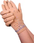 Figure Skating Gloves Style Biflex Crystals G3 Italian Fabric, Handmade 36 Figure Skating Gloves Style Biflex Crystals G3 Italian Fabric, Handmade 36