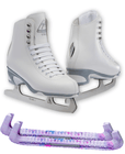 Jackson Finesse JS150 Ice Skate Bundle — Skate guards 3 Jackson Ultima Finesse Figure Ice Skates JS150 Bundle with Skate Guards Size Adult 4