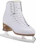 Jackson Freestyle FS2190 figure skate at an outside angle showing the white microfiber upper