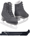 Jackson Softec Elite Women’s Ice Skate Bundle — Skate guards 3 Jackson Ultima Ice Skates Softec Black Elite ST7200 Womens 4 Bundle with Skate Guards