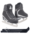Jackson Ultima Softec Vista ST3200 Figure Ice Skates for Women/Color: Black + Skate Guards, Size: Adult 4 Bundle with Guardog Skate Guards