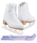Jackson Classic 500 Ice Skate Bundle — Skate guards 4 Jackson Classic JC500 Figure Ice Skates Womens 4 Bundle with Skate Guards