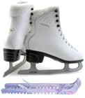 SKATE GURU Botas Model: Diana Figure Ice Skates/Size: Women's 4.5 Bundle with Skate Guards