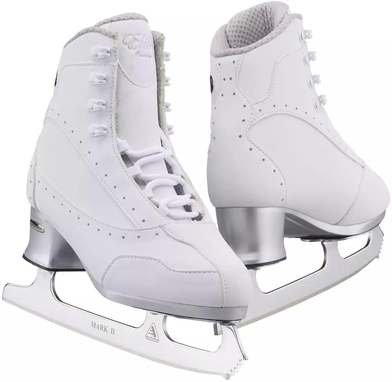 Jackson Ultima Softec Elite ST7200 Women’s Ice Skates / White Jackson Softec Elite ST7200 women's ice skates in white, pair with Ultima Mark II blades