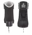 Front and back view of Jackson Mystique black figure skates