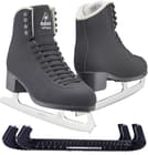 Jackson Artiste men Ice Skate Bundle — Black — Guardog 802 guards 4 Jackson Ultima JS1792 Men's Ice Skates/Width: Medium (C/M) / Size: Adult 8 Bundle with Skate Guards