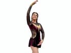 Figure Skating Dress Style A25 Bordo Italian Fabric, Handmade 100