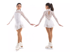 Sagester Figure Skating Dress Style: 132, White 59