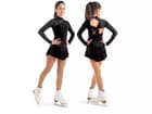 Sagester Figure Skating Dress Style: 149, Black 59