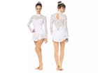 Sagester Figure Skating Dress Style: 202SW, White 59