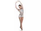 SGmoda B2 rhythmic gymnastics leotard in White