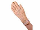 Figure Skating Gloves Style Artica/Fleece Crystals F1 Italian Fabric, Handmade 35